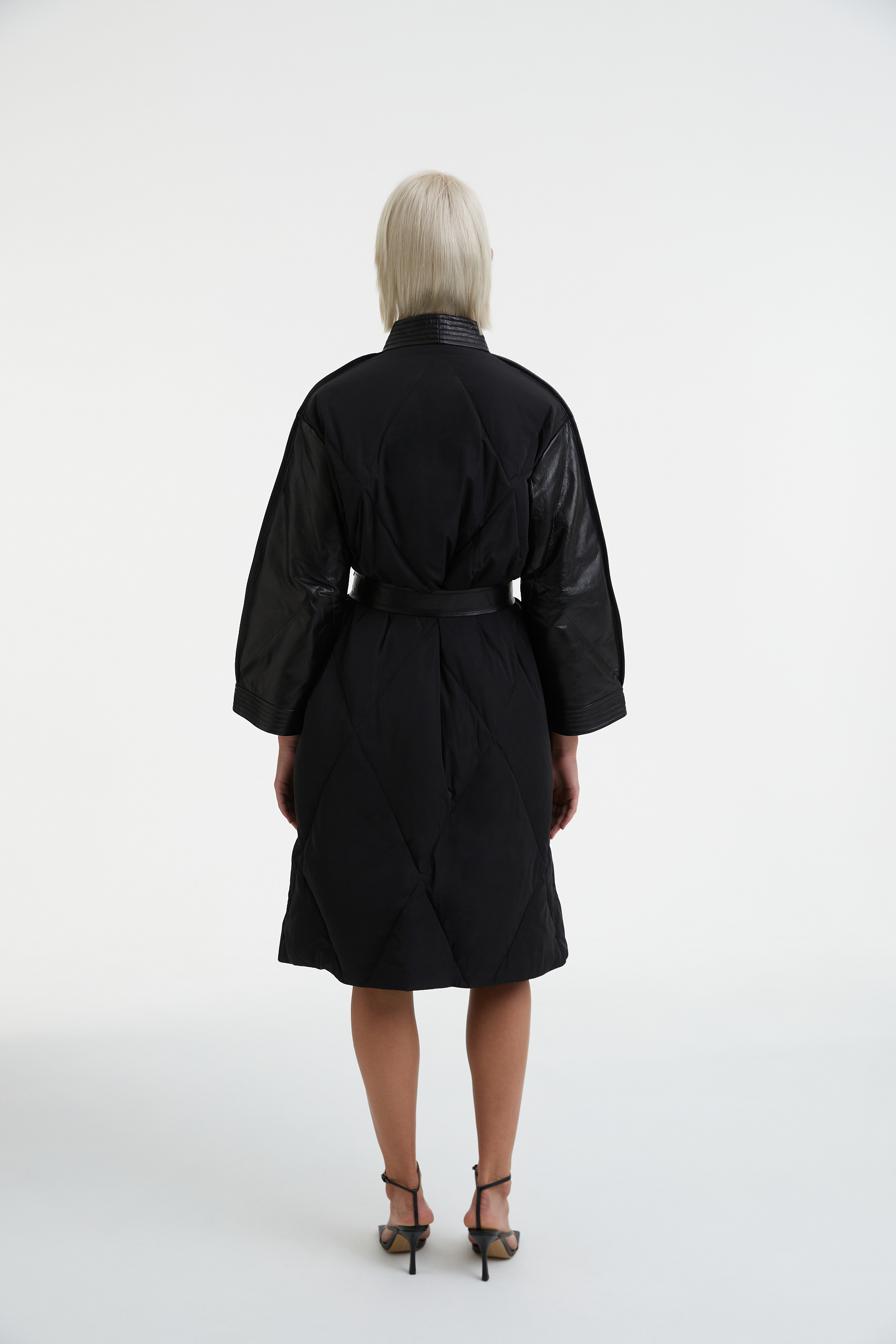 Плащ с поясом Черника, фото 7