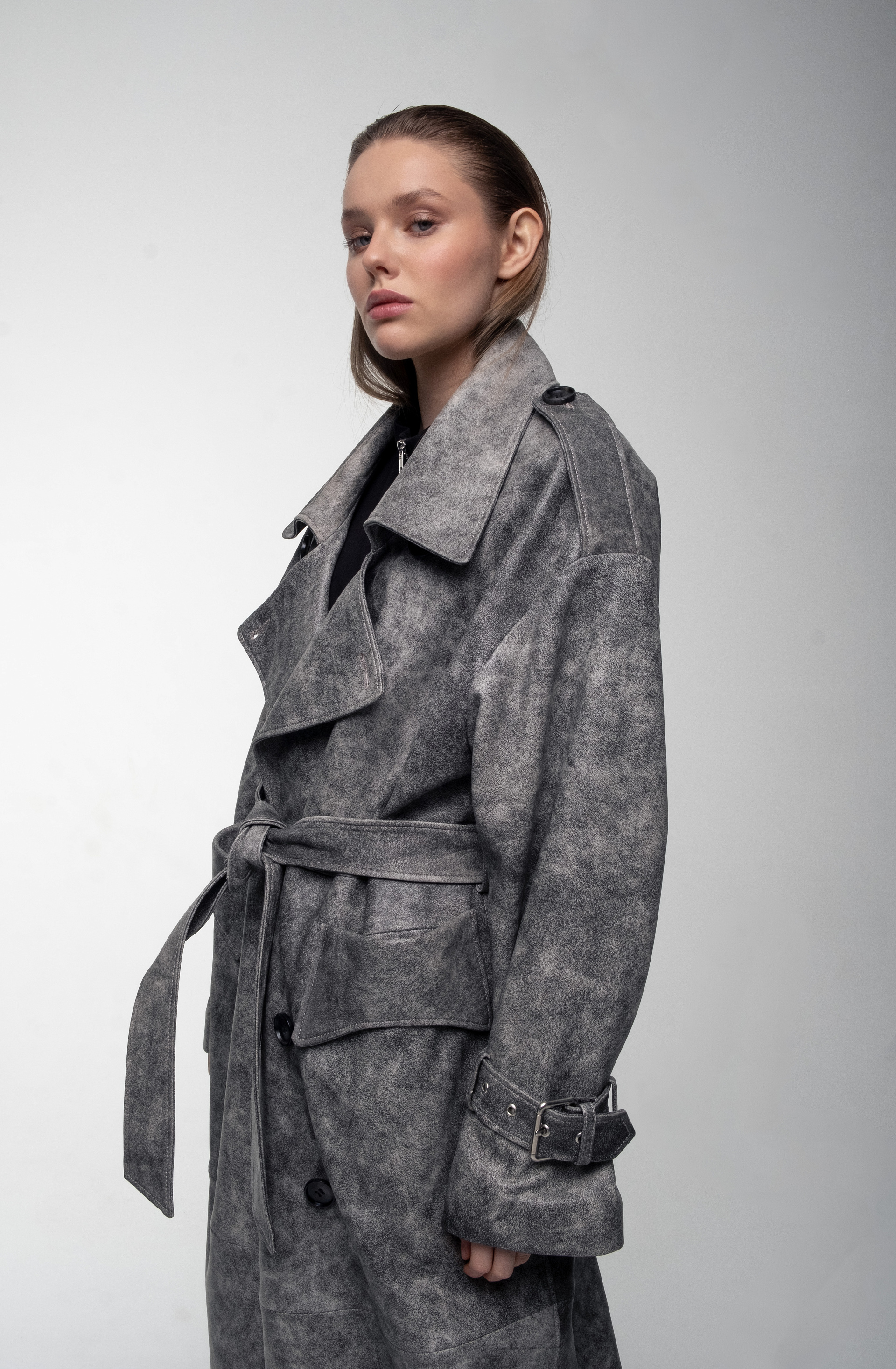 Плащ кожаный Кировск, фото 4